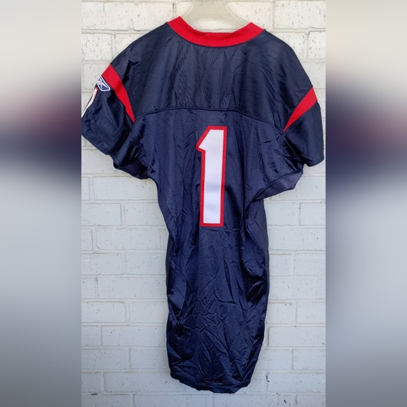 RBX Houston Texans Red Blue #1 Equipment Practice Jersey - Picture 2 of 4